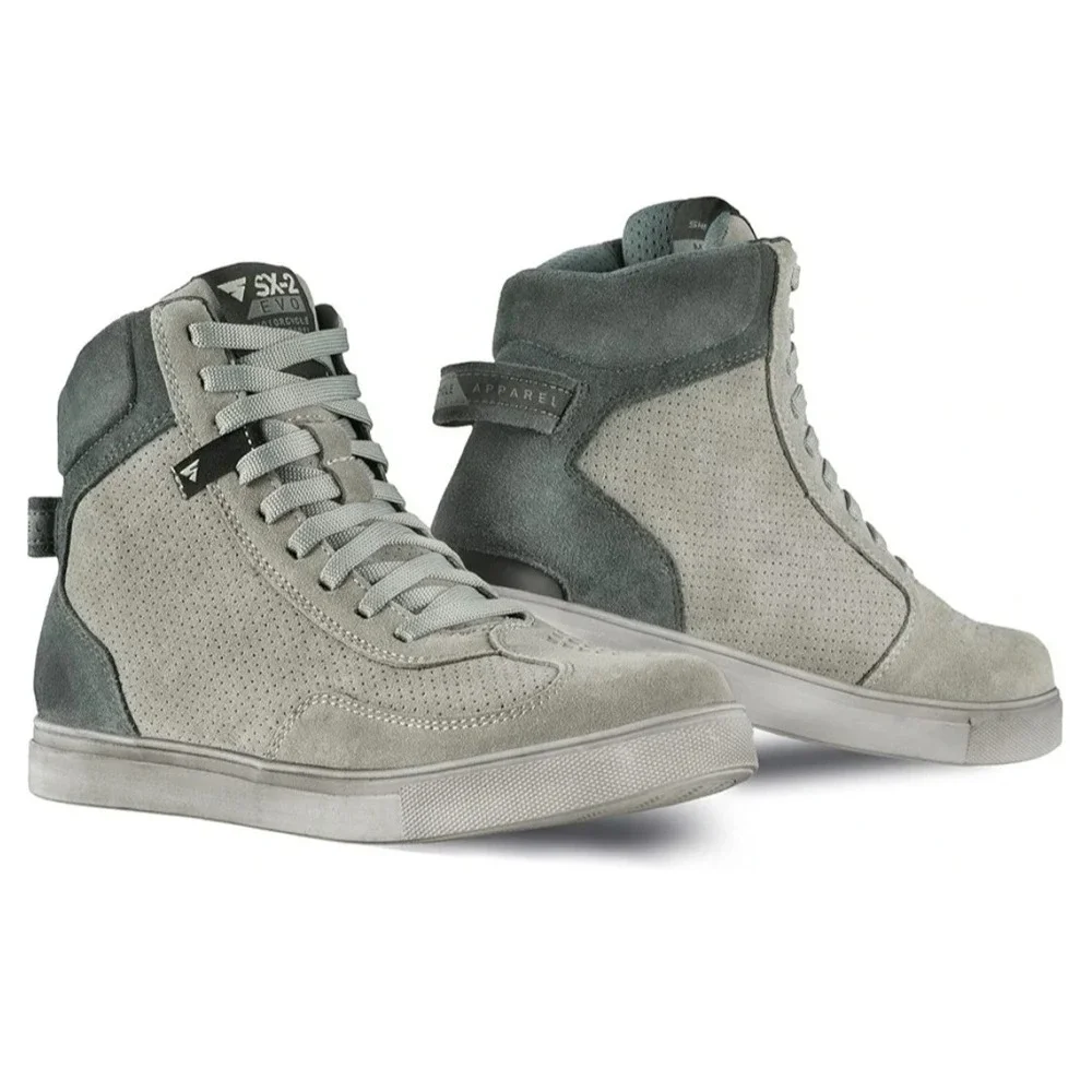 SHIMA SX-2 EVO Men Grey Motorcycle Riding Sneakers Boots Sz EU 48 US‎ 13-14